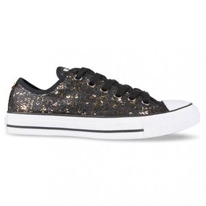 Converse Black and Gold Sequins